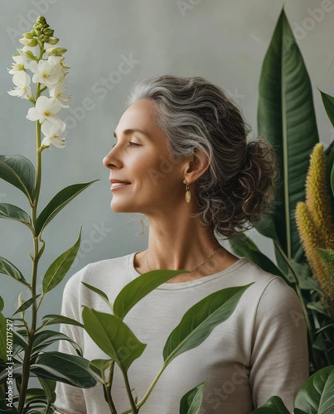 Fototapeta Greenery enhances home environments, creating a peaceful living atmosphere.