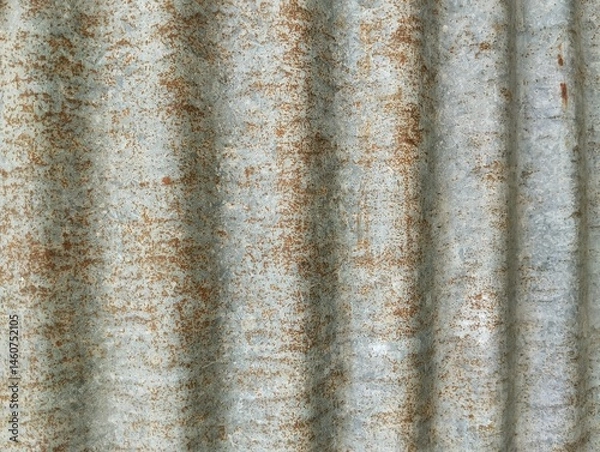 Obraz Abstrack rusty corrugated iron roof surface texture background 