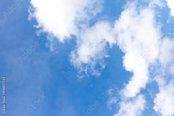 Obraz Blue Sky with the Cloud Background
