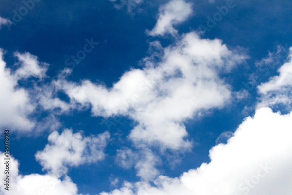 Obraz Blue Sky with the Cloud Background