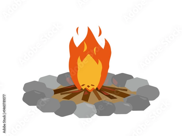 Fototapeta 焚き火の炎