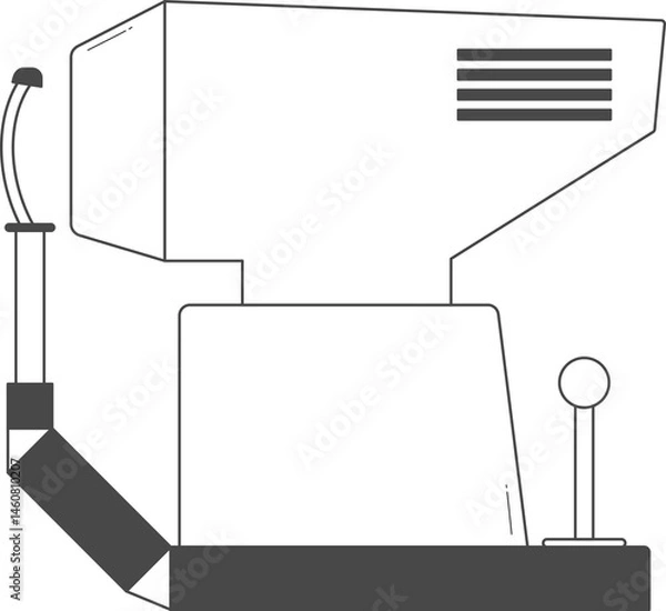 Obraz Automatic refractometer illustration.