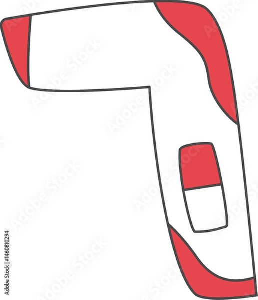 Obraz Forehead thermometer illustration.