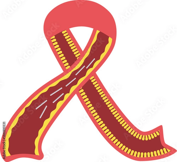 Obraz Celiac disease with gluten protien in small intestine.