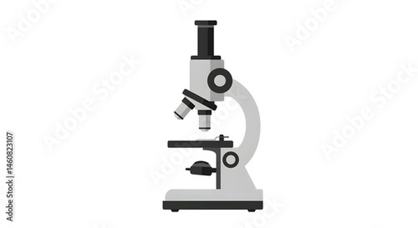 Fototapeta Microscope vector illustration