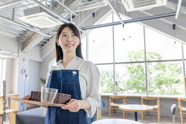 Obraz カフェ店員
