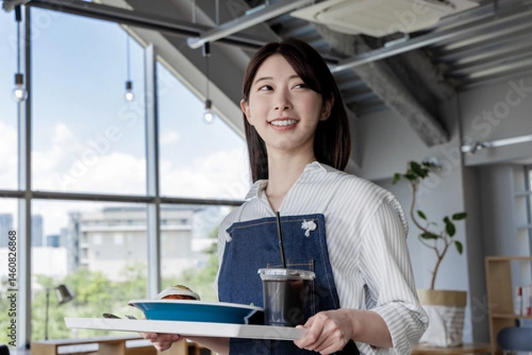 Obraz カフェ店員
