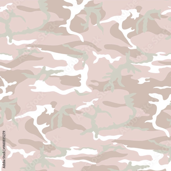 Fototapeta Pastel Pink Camo Seamless Pattern for Fabric and Apparel Design for fashionable textile print