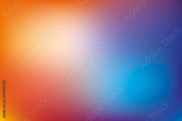 Obraz Abstract background, blue and orange mesh gradient, pattern for you presentation, vector design wallpaper