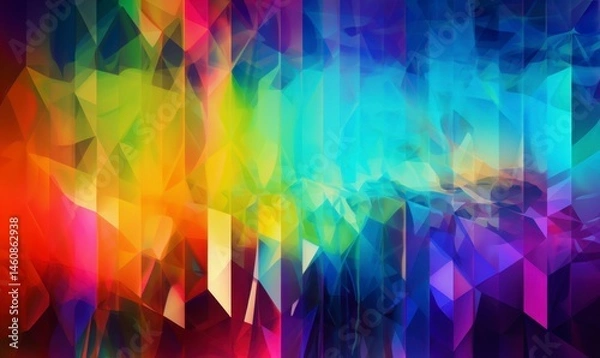 Fototapeta Colorful Abstract Background with Geometric Shapes and Patterns