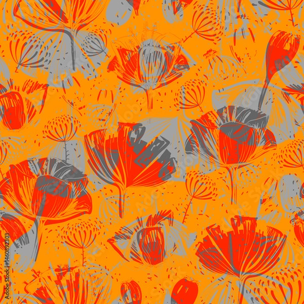 Obraz Digital Baroque Border Motif Design Illustration Artwork for textile print For Digital painting. Design for cover, fabric, textile, wrapping paper