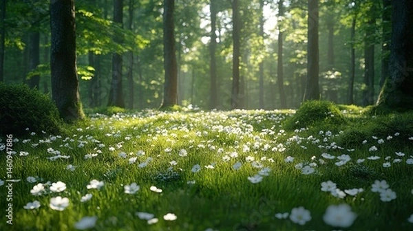 Fototapeta spring in the forest