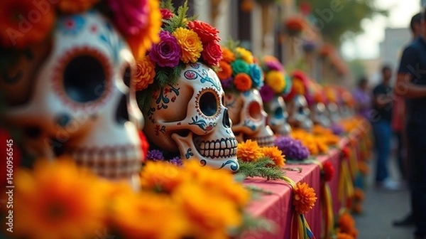 Obraz Joyful Day of the Dead Celebrations