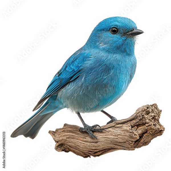 Fototapeta Vibrant blue songbird png blue bird png colorful songbird png singing bird png tropical bird png lively bird png bright songbird png transparent background image