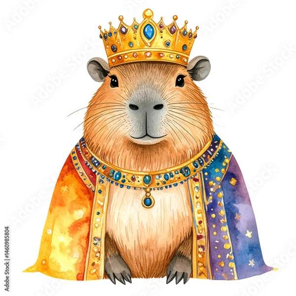 Fototapeta capybara cartoon transparent background