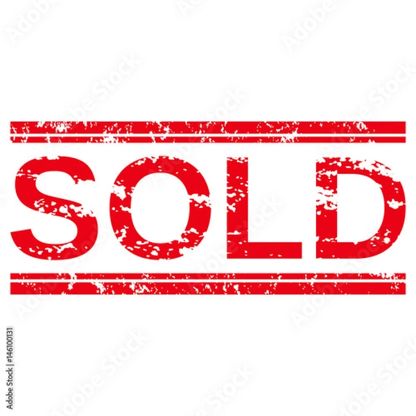 Obraz Grunge stamp "sold".