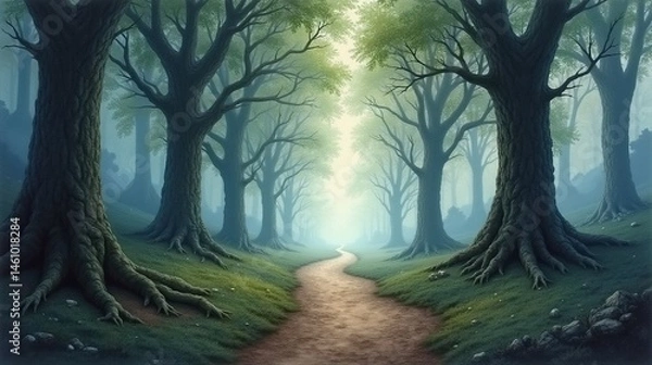Obraz Serenity in the Unknown: The Hidden Path's Charm