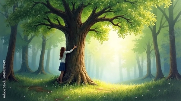 Obraz Unity with Nature's Majesty