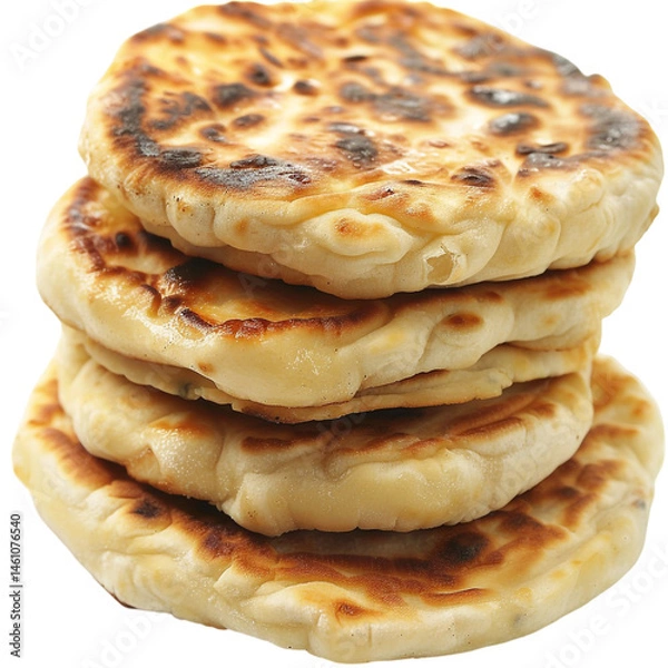 Obraz Tasty Pita Isolated on Transparent Background