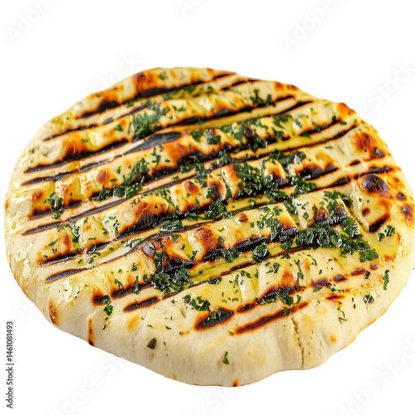 Obraz Tasty Pita Isolated on Transparent Background