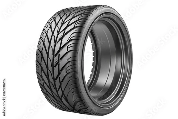 Obraz Tire Illustration Design Background Template Isolated on Transparent Background
