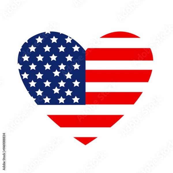 Obraz USA flag in style vector