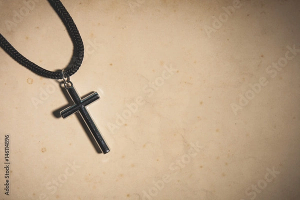 Obraz cross on old paper