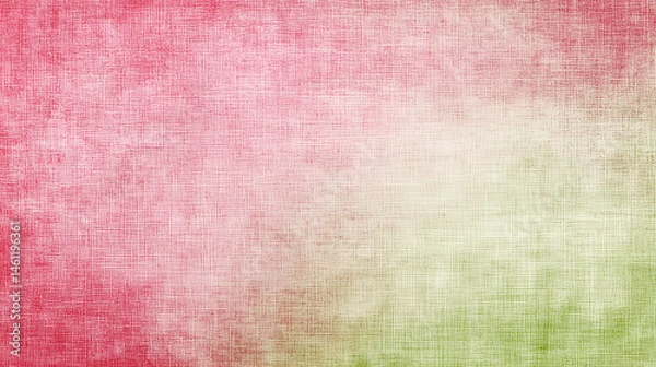 Fototapeta Soft gradient texture featuring warm pink and cool green hues blending in a serene background