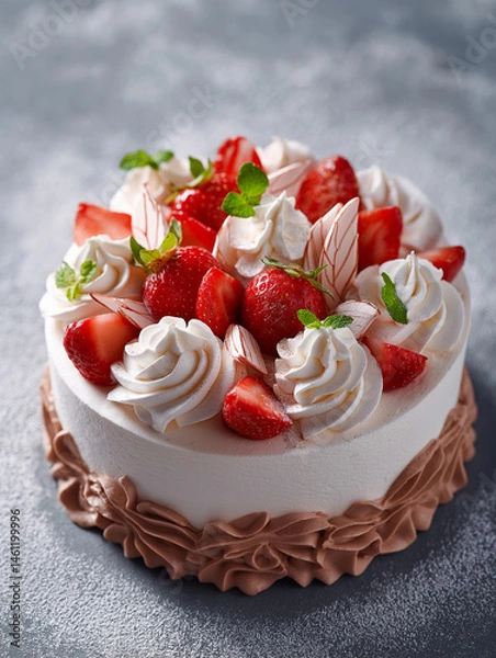 Obraz cake with strawberries