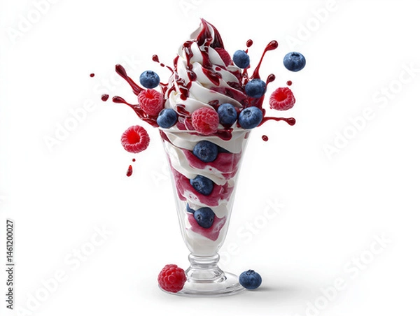 Obraz berries in a glass