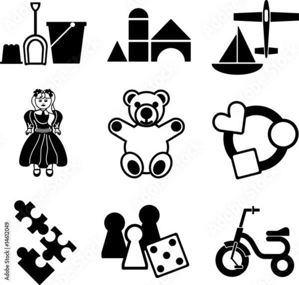 Obraz spielwaren_pictogramme