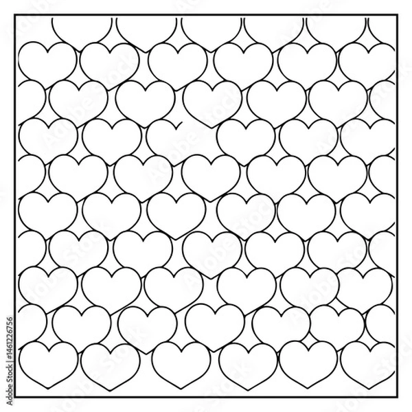 Fototapeta Comfy Patterns Bold and Easy Coloring Book for Kids and Adults