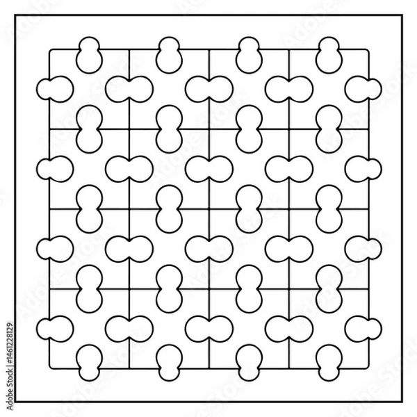 Fototapeta Comfy Patterns Bold and Easy Coloring Book for Kids and Adults