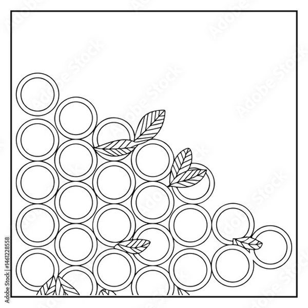 Fototapeta Comfy Patterns Bold and Easy Coloring Book for Kids and Adults