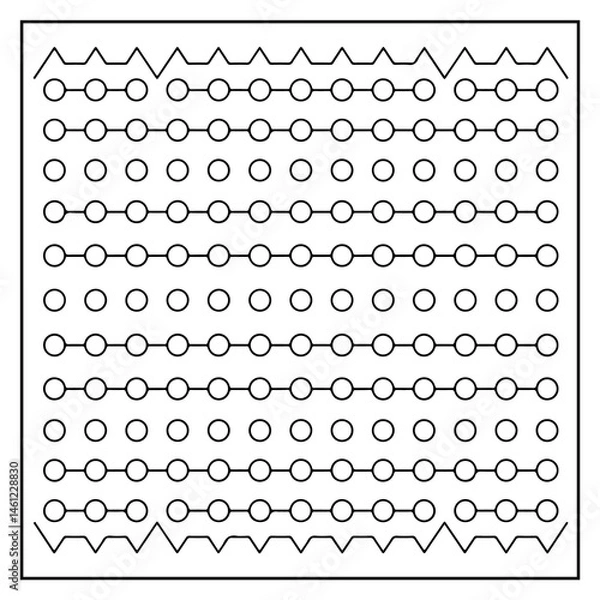 Fototapeta Comfy Patterns Bold and Easy Coloring Book for Kids and Adults