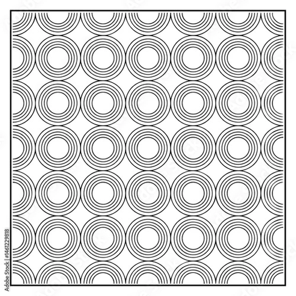 Fototapeta Comfy Patterns Bold and Easy Coloring Book for Kids and Adults