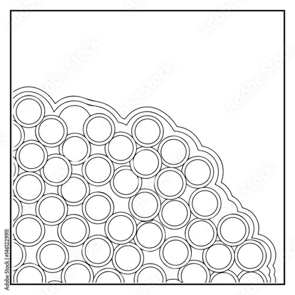 Fototapeta Comfy Patterns Bold and Easy Coloring Book for Kids and Adults
