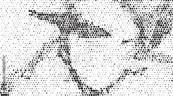 Obraz A stylized monochrome portrait of a young woman gazing thoughtfully into the distance.