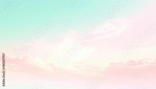 Fototapeta Tranquil sunrise over the horizon coastal view nature imagery serene environment dreamy perspective
