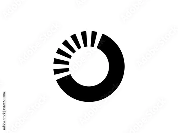 Obraz overflow o letter logo design