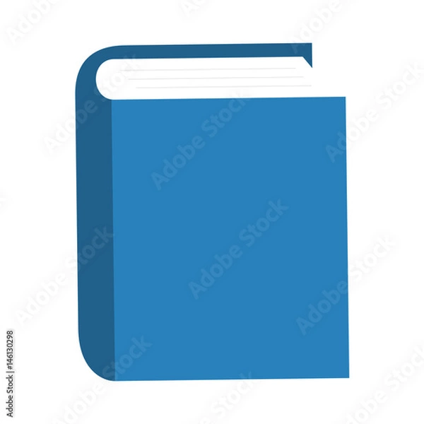 Fototapeta text book library icon vector illustration design
