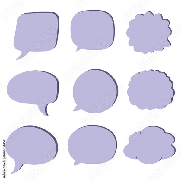 Obraz set of speech bubbles