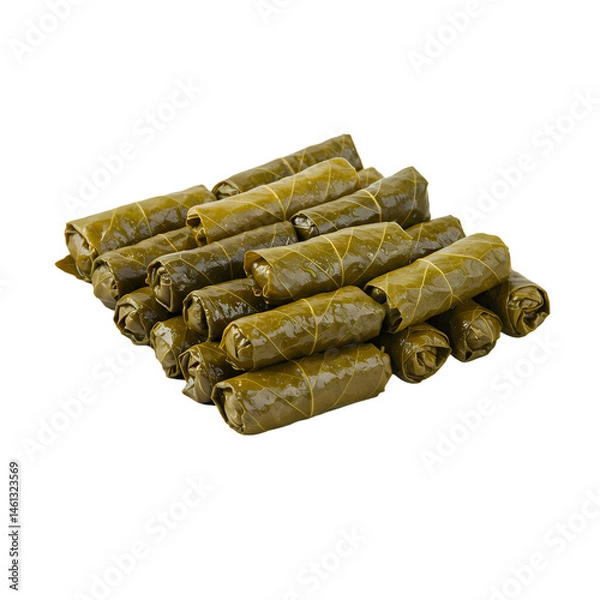 Fototapeta Delicious Stuffed Grape Leaves HighQuality Images of Dolma isolated on Transparent Background