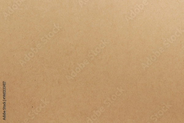 Fototapeta Cardboard sheet texture background, pattern of brown kraft paper with vintage style.