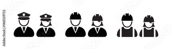 Obraz vector illustration of a worker	