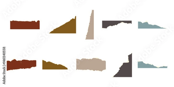 Obraz Ripped Vintage Paper Vector