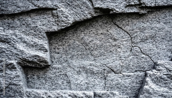 Fototapeta Granite stone wall texture with lots of details