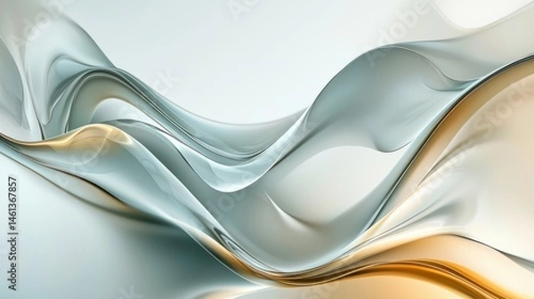 Fototapeta Abstract design with flowing, liquid forms.