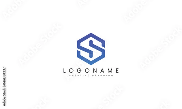 Fototapeta Minimalist S Logo for Branding and Identity.