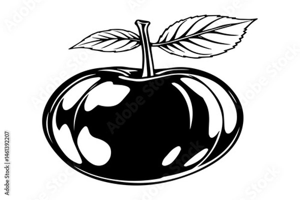 Obraz Brazilian cherry vector ribbed fruit